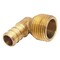 Apollo 1/2 in. Brass PEX Barb x 1/2 in. Male Pipe Thread Adapter 90-Degree Elbow APXME12 - alternate 1